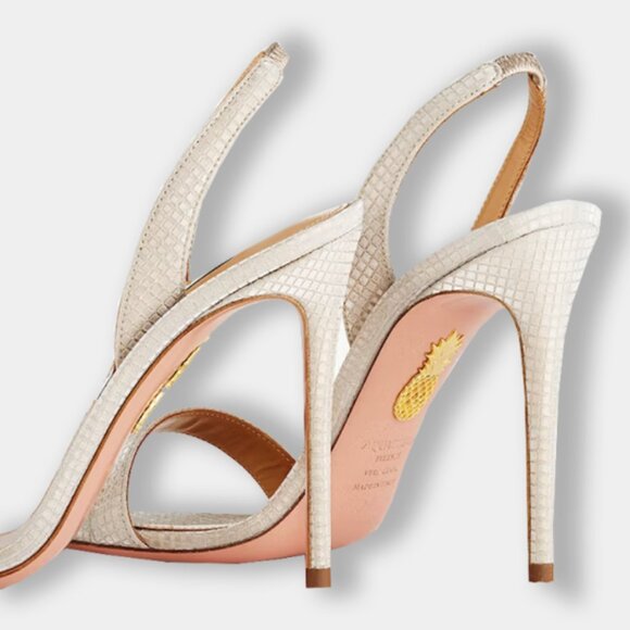 NWT Aquazzura So Nude Sandals 105mm (Size EU35.5/US5.5) - Picture 3 of 10